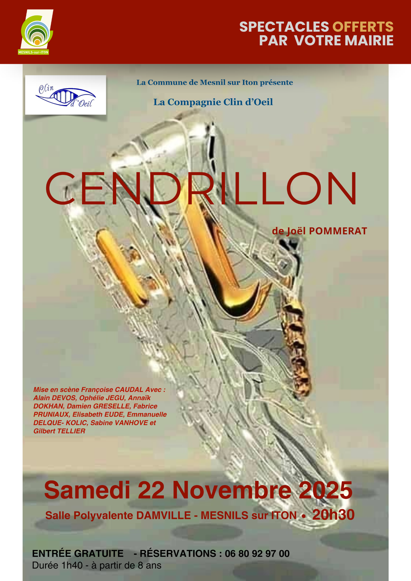 affiche theatre cendrillon